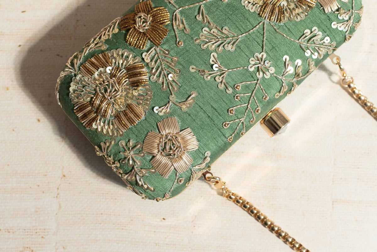 PRE-ORDER- ANAYA (Palace Green Silk)