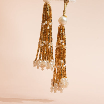 Anaya Potli Bag (Cream Velvet)