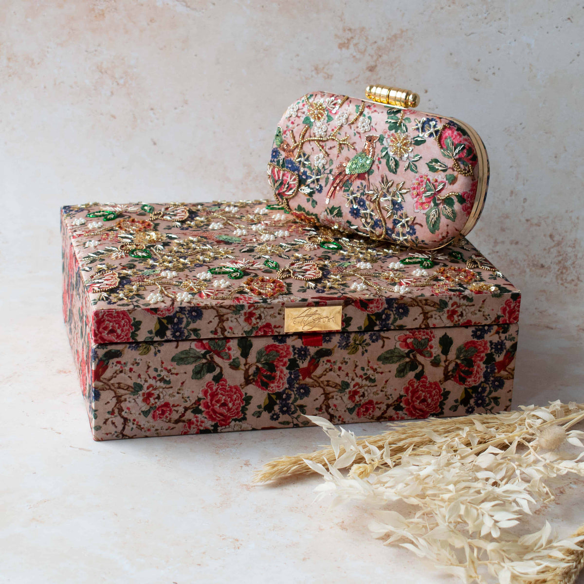 PRE-ORDER - MUMBAI DREAMS TROUSSEAU BOX (Nude Pink)