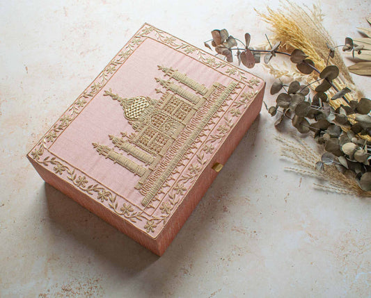 PRE-ORDER - Taj Mahal Trousseau Box (Peach)