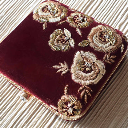 PRE-ORDER - Reham (Maroon Velvet)