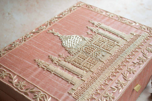 PRE-ORDER - Taj Mahal Trousseau Box (Peach)