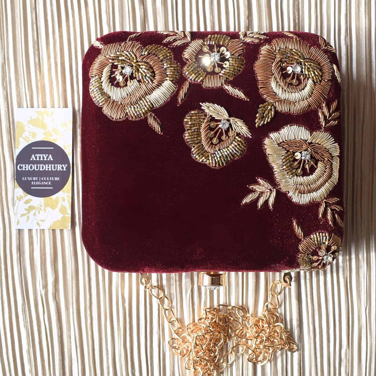 PRE-ORDER - Reham (Maroon Velvet)