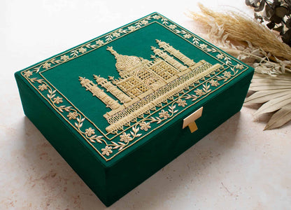 PRE-ORDER - Taj Mahal Trousseau Box (Emerald Green)