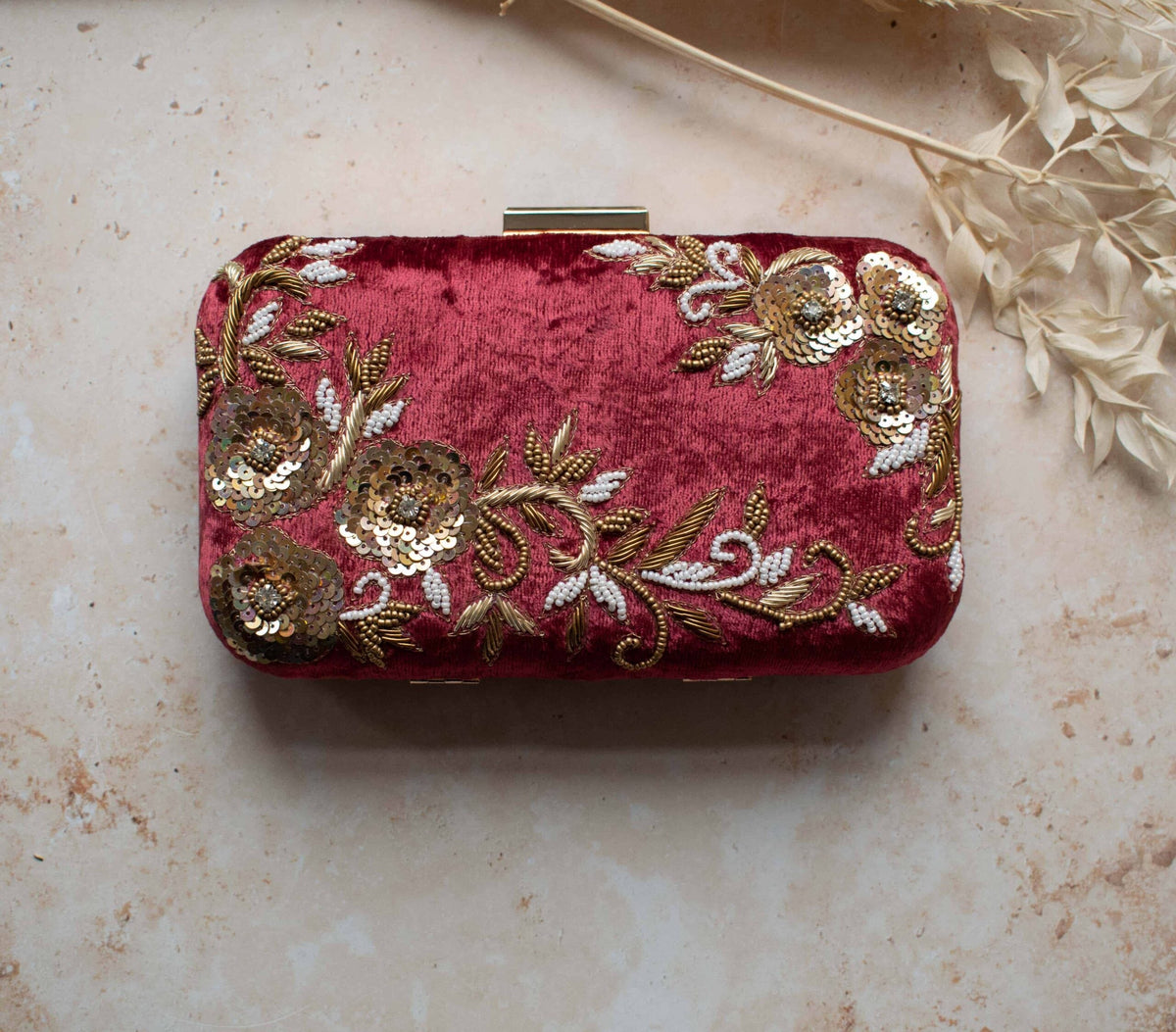 PRE-ORDER - JESSIE (Maroon Velvet)