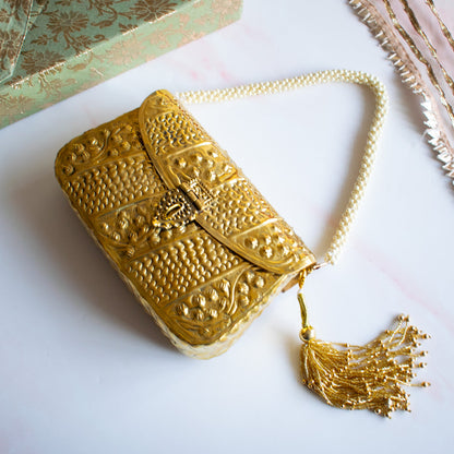 Layla (Gold Brass Clutch)