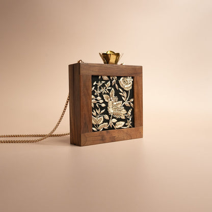 Dhaka Wooden Clutch