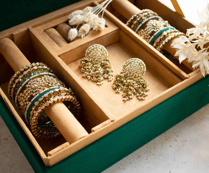 PRE-ORDER - Taj Mahal Trousseau Box (Emerald Green)