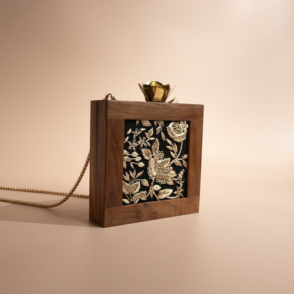 Dhaka Wooden Clutch