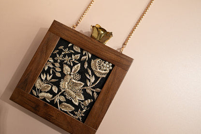 Dhaka Wooden Clutch
