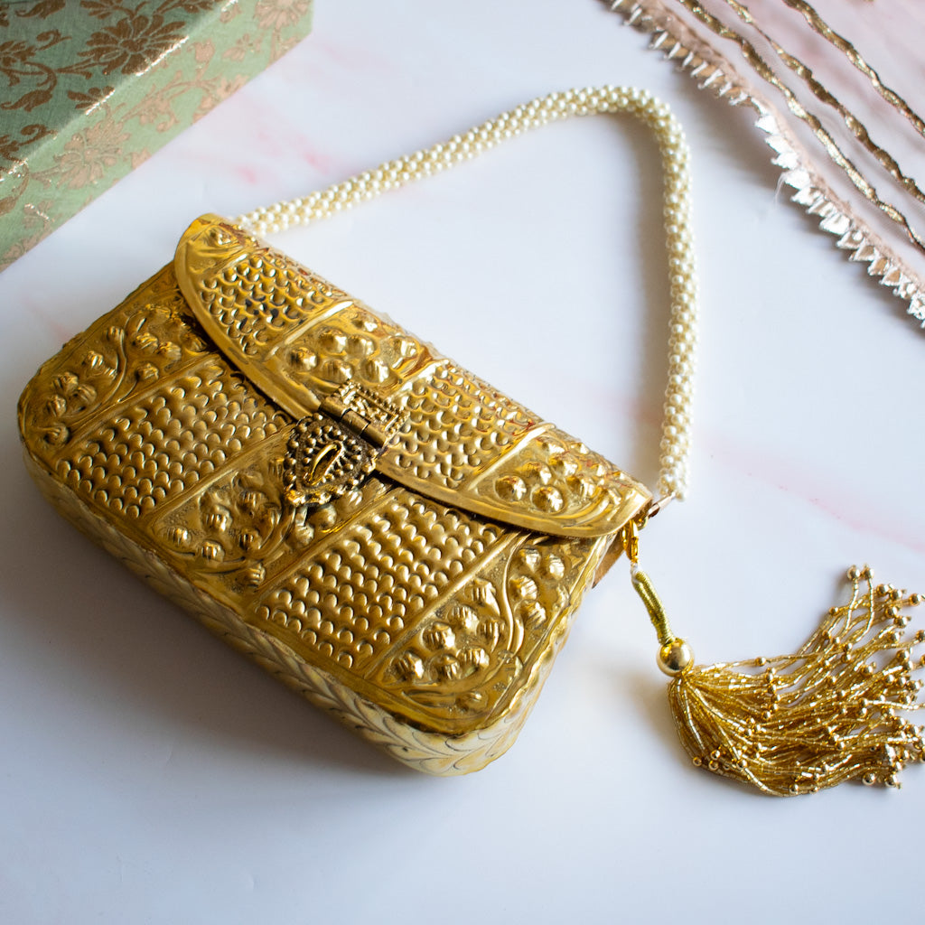Layla (Gold Brass Clutch)