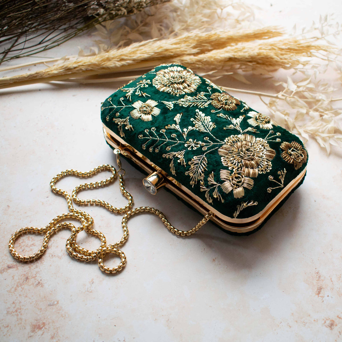 PRE-ORDER - ANAYA - Bottle Green Velvet