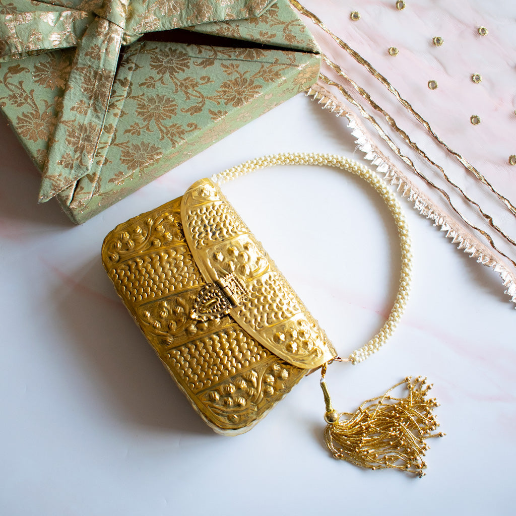 Layla (Gold Brass Clutch)