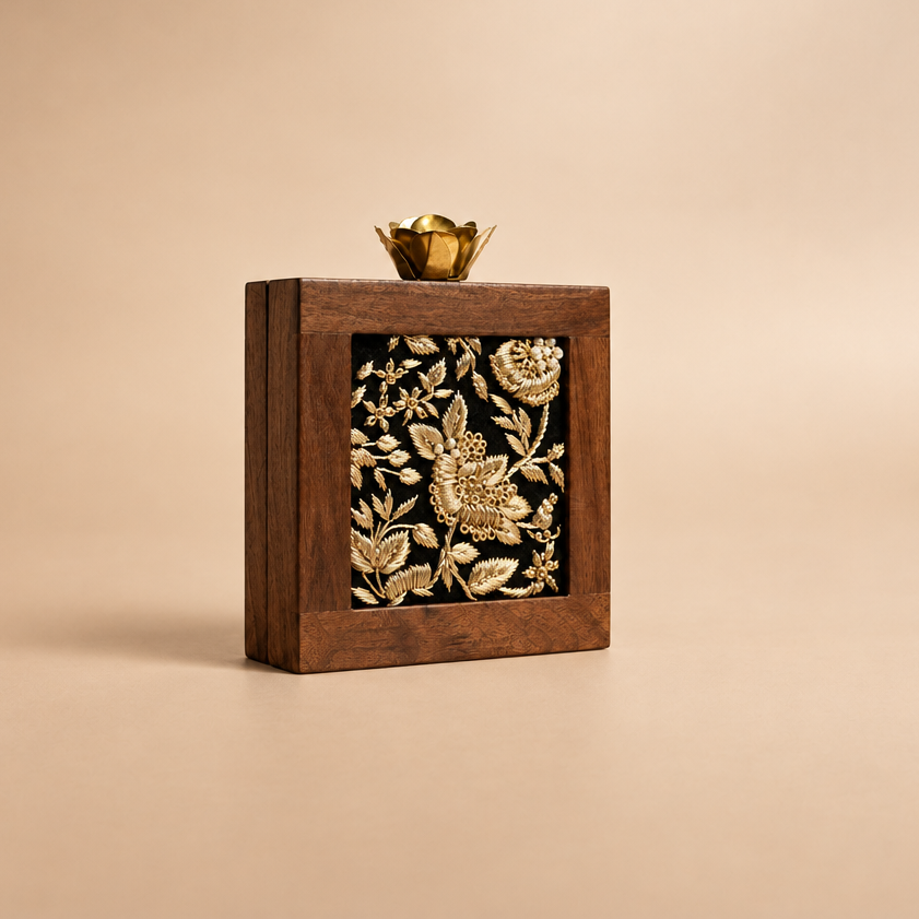 Dhaka Wooden Clutch