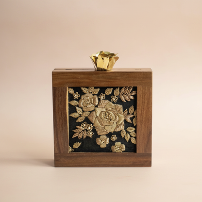 PRE-ORDER - Jaipur Wooden Square Clutch