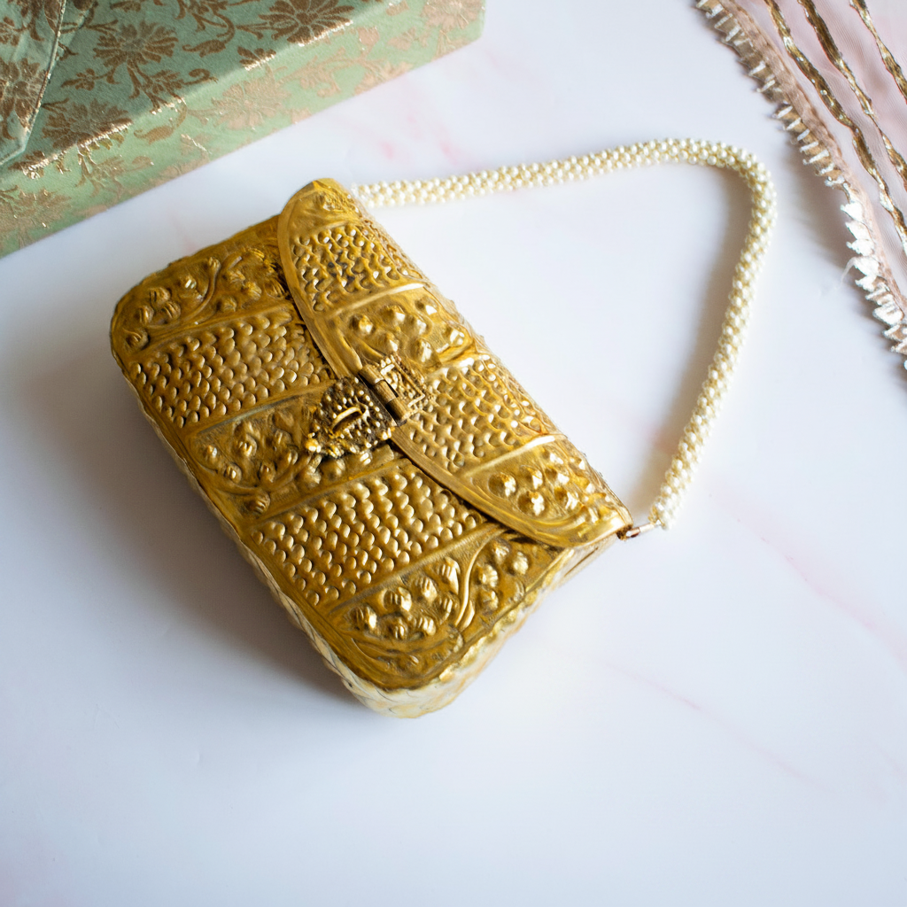 Layla (Gold Brass Clutch)