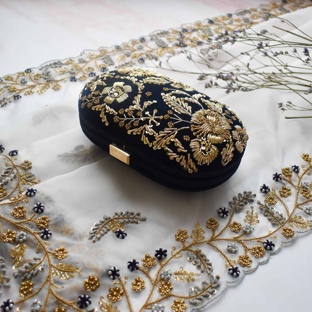PRE-ORDER - Anaya (Navy Blue Velvet)