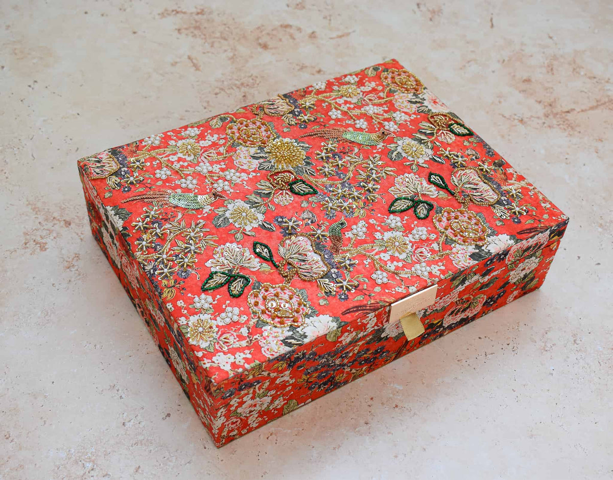 PRE-ORDER - Mumbai Dreams Trousseau Box (Orange)