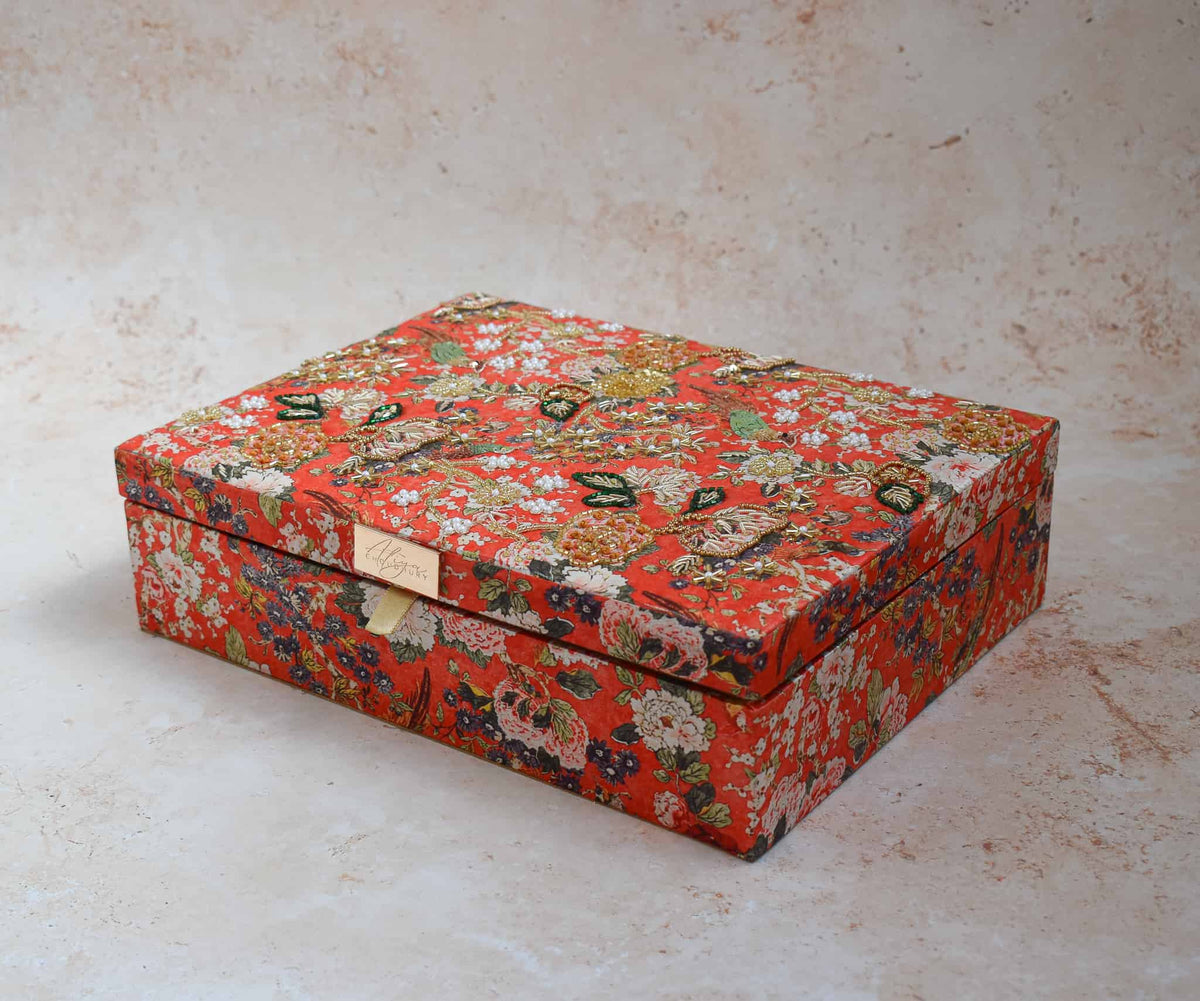 PRE-ORDER - Mumbai Dreams Trousseau Box (Orange)