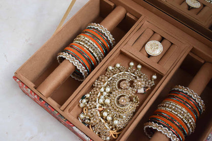 PRE-ORDER - Mumbai Dreams Trousseau Box (Orange)
