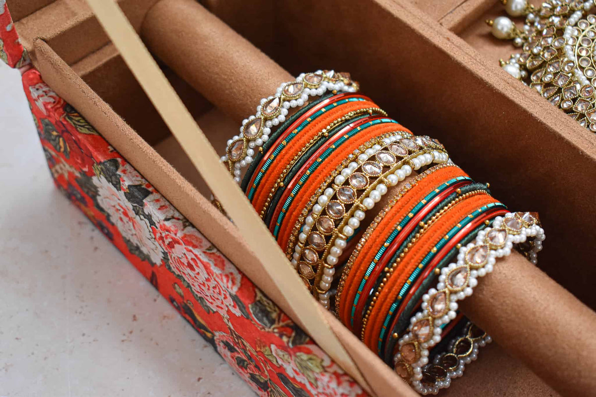 PRE-ORDER - Mumbai Dreams Trousseau Box (Orange)