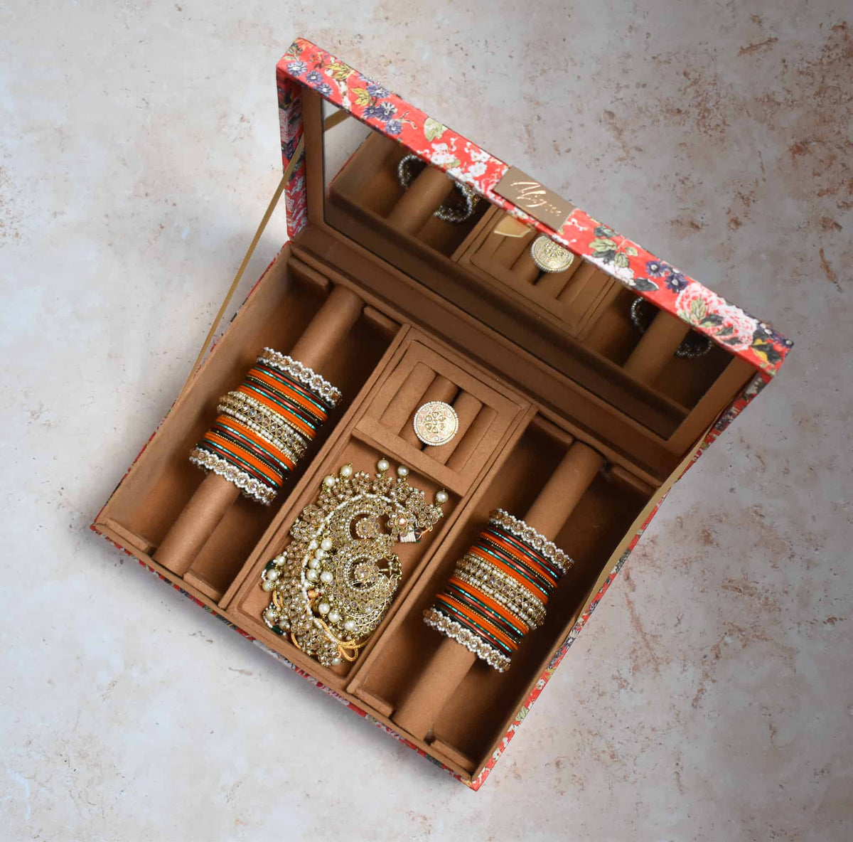 PRE-ORDER - Mumbai Dreams Trousseau Box (Orange)