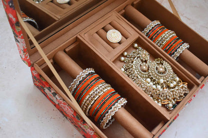 PRE-ORDER - Mumbai Dreams Trousseau Box (Orange)