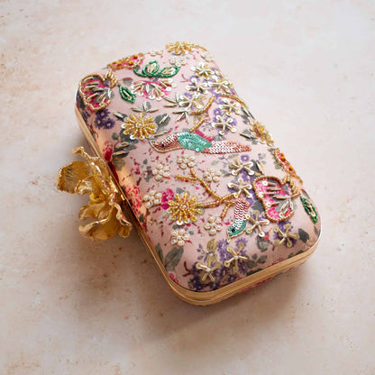 PRE-ORDER - MUMBAI DREAMS (Nude Pink) -  Floral Clasp