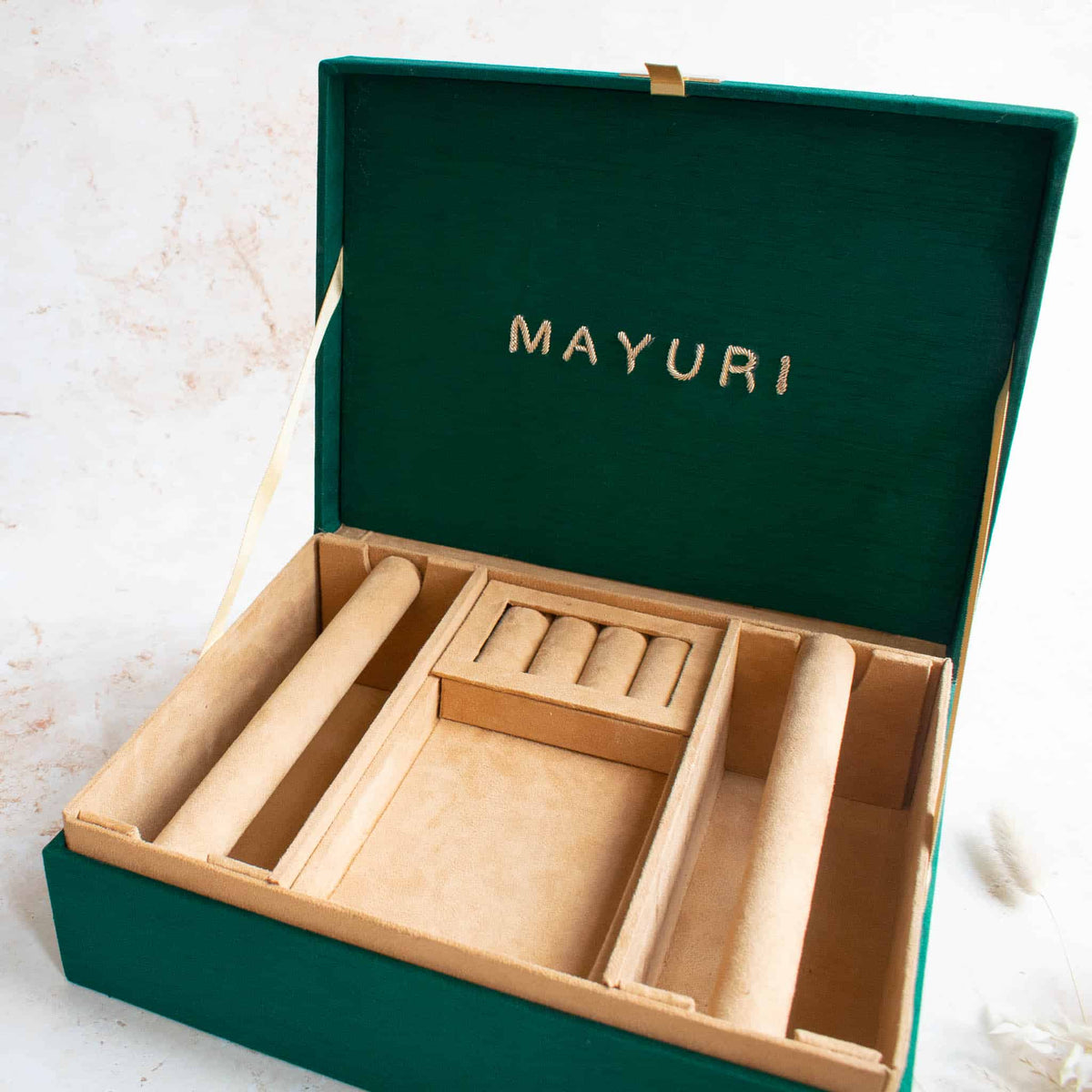 PRE-ORDER - Taj Mahal Trousseau Box (Emerald Green)