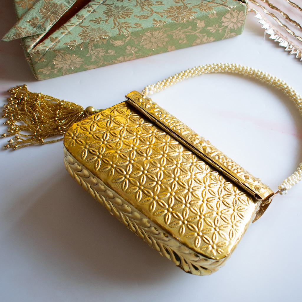 Layla (Gold Brass Clutch)