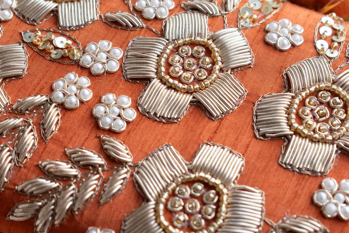 PRE-ORDER - Floral Dream (Rust Orange) - Lotus Clasp