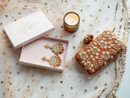 PRE-ORDER - Floral Dream (Rust Orange) - Lotus Clasp