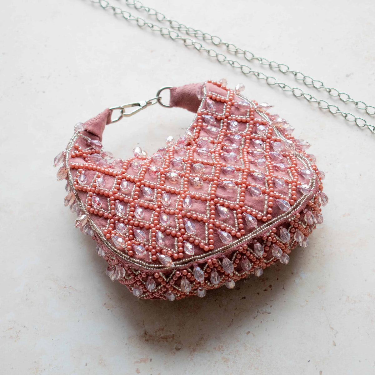 PRE-ORDER - Tala Handbag (Dusky Pink Suede)
