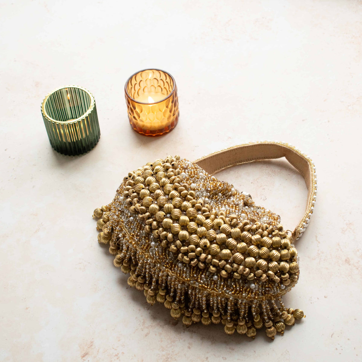 PRE-ORDER - Lamisha Bronze Clip Purse