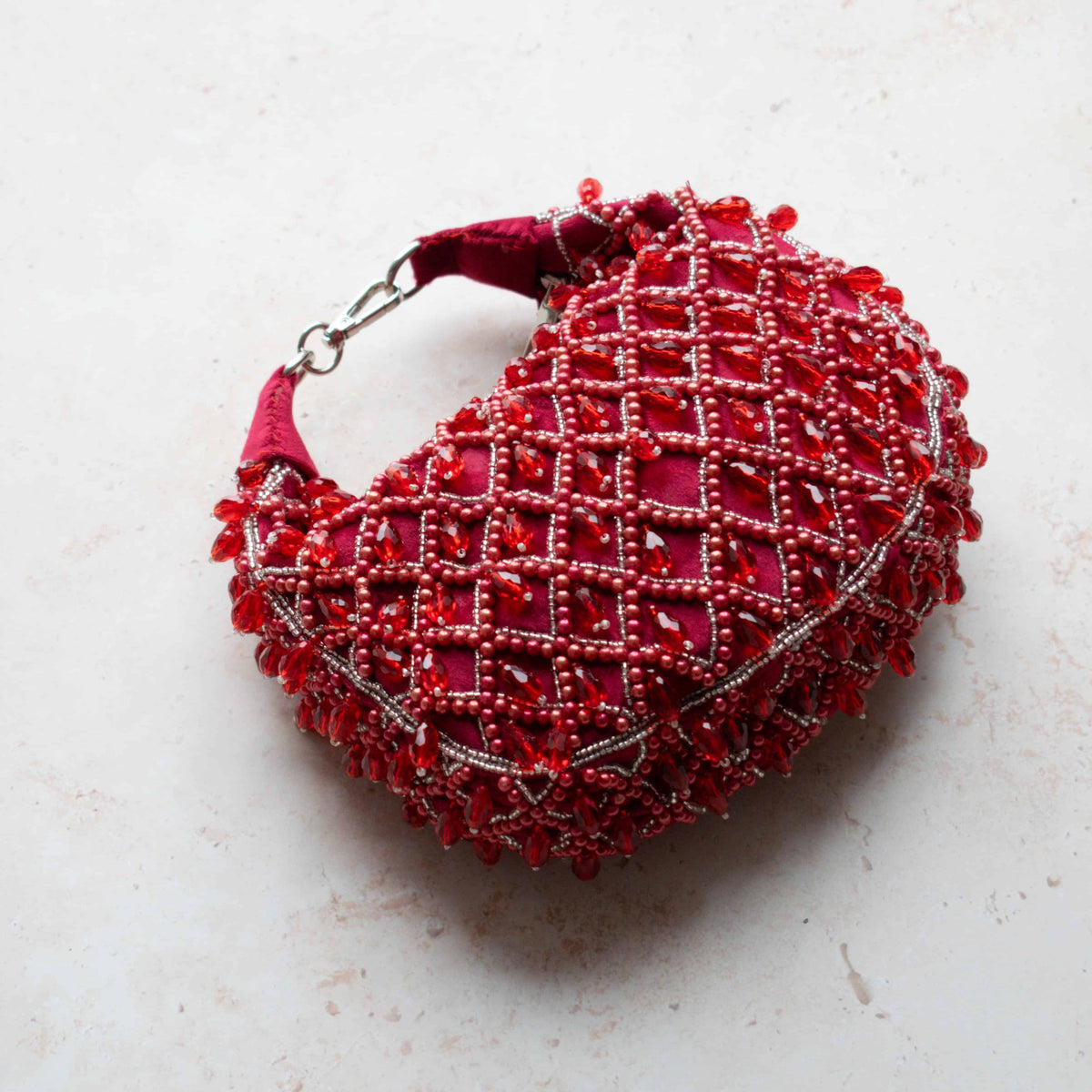 PRE-ORDER - Tala Handbag (Deep Red Suede)