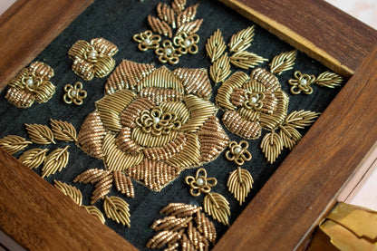 PRE-ORDER - Jaipur Wooden Square Clutch