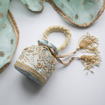 Anaya Potli Bag (Mint Velvet)