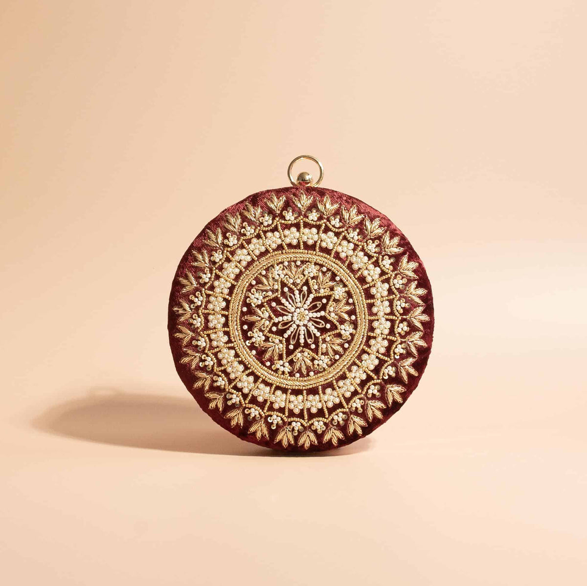 PRE-ORDER - Mahiya (Round) - Maroon Velvet