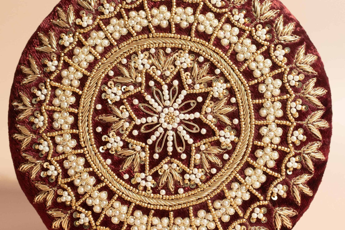 PRE-ORDER - Mahiya (Round) - Maroon Velvet