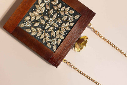 PRE-ORDER - Mumbai Wooden Clutch