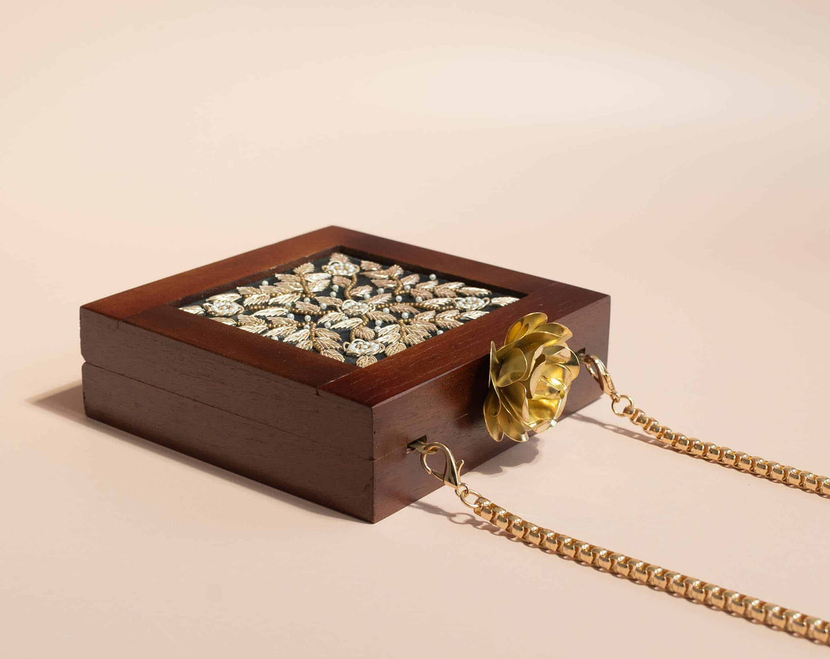 PRE-ORDER - Mumbai Wooden Clutch