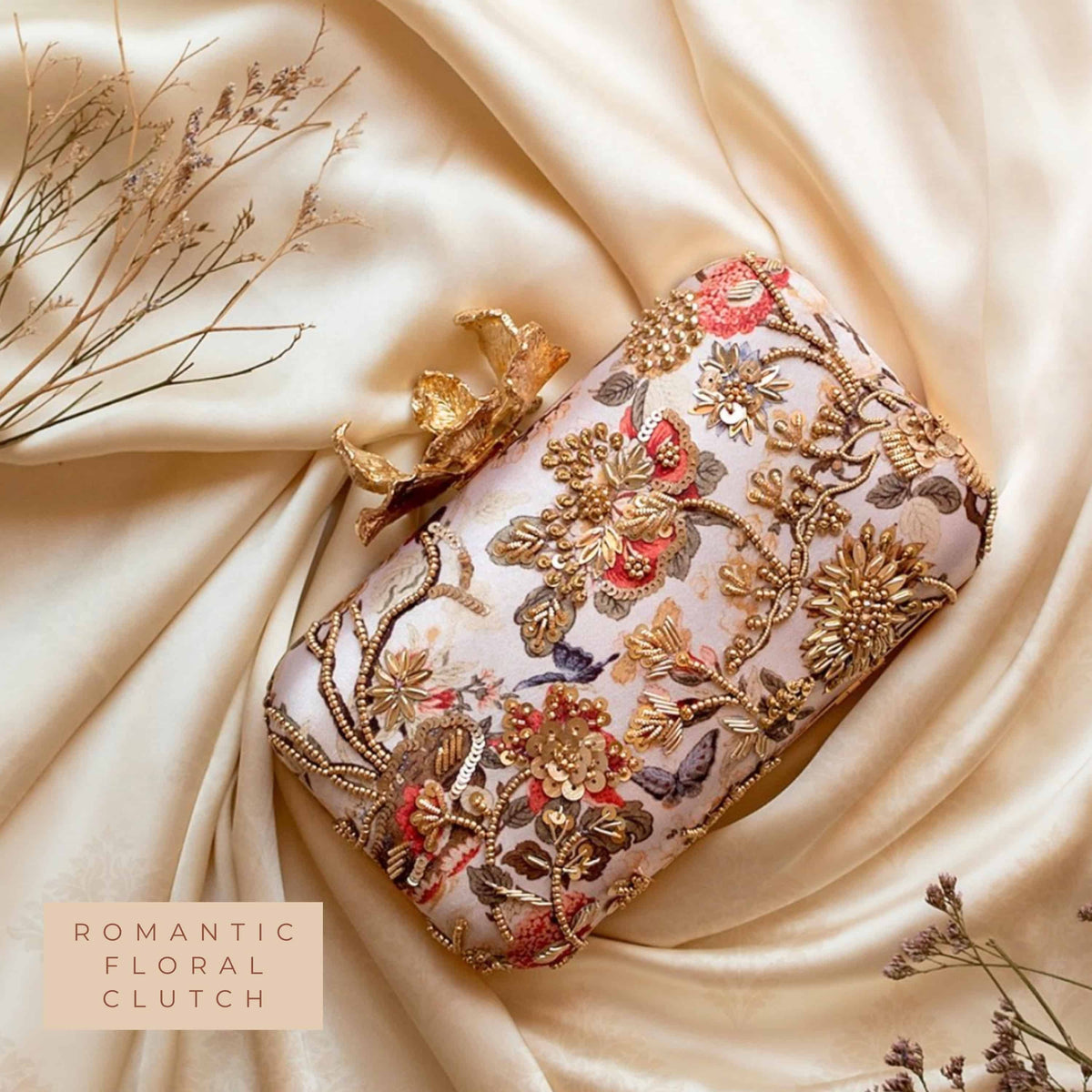 PRE-ORDER - Romantic Floral Clutch
