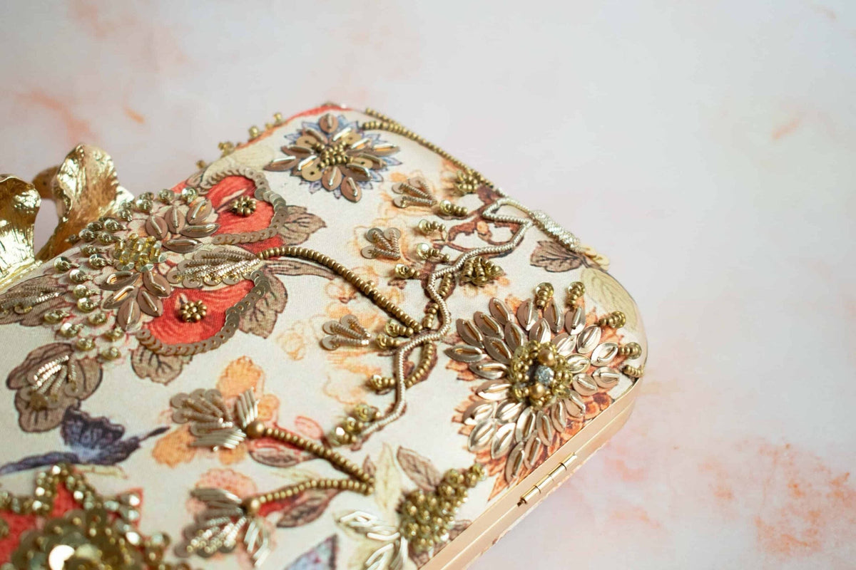 PRE-ORDER - Romantic Floral Clutch