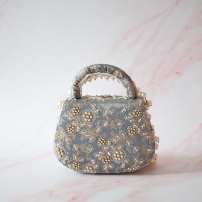 PRE-ORDER - Jasmine Clutch (Powder Blue)