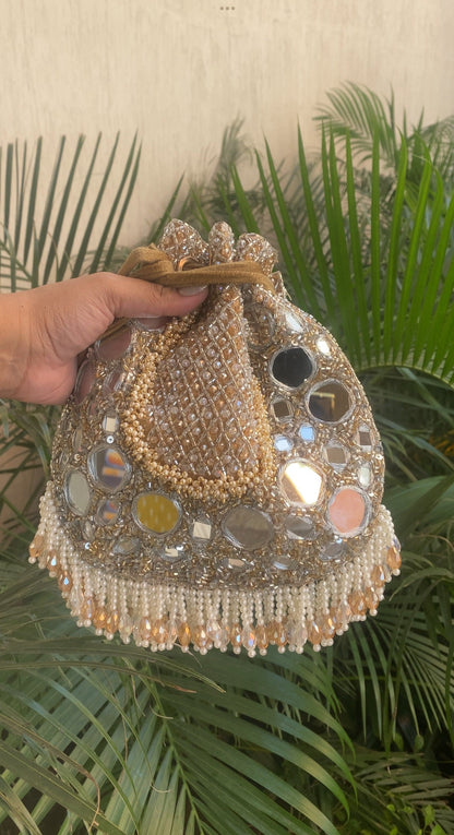 Mirror Glow Potli Bag