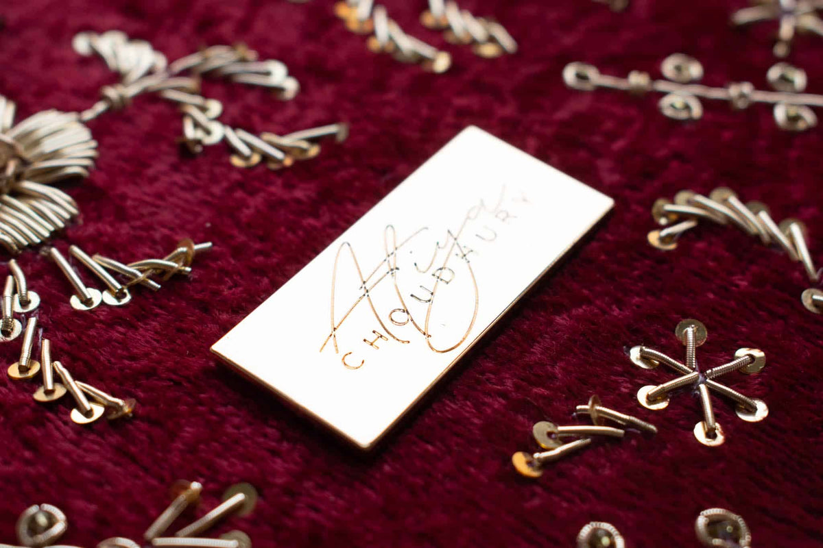 PRE-ORDER - Anaya Trousseu Box (Red Maroon Velvet)